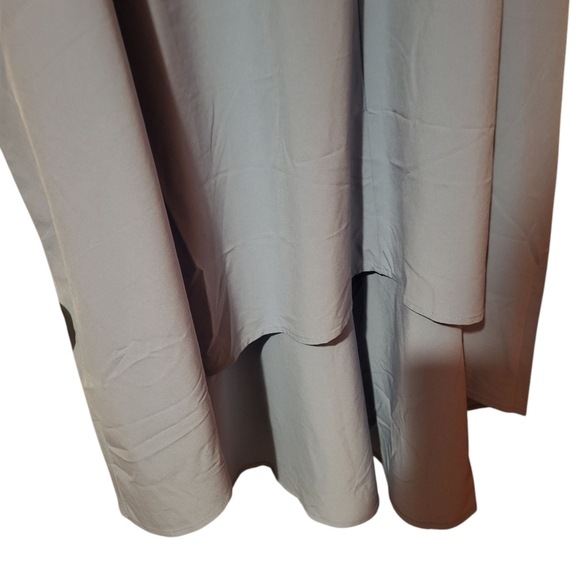 Halara Breezeful Blue Backless Racerback Pockets HighLow Flowy Midi Dress Sz 2XL - Picture 4 of 8